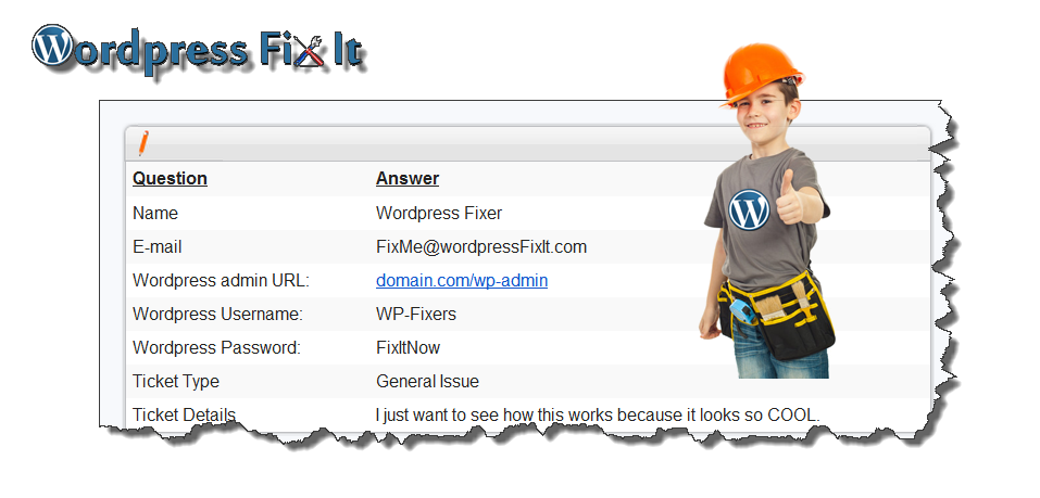 Fix Your WordPress Issue NOW! Fix Your WordPress Issue NOW!