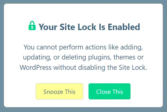 Site Lock On