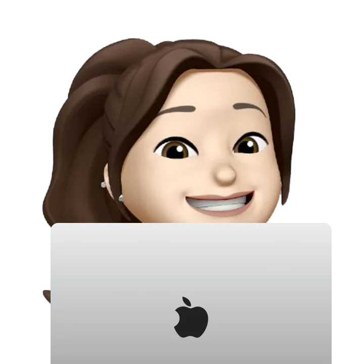 memoji profile woman laptop