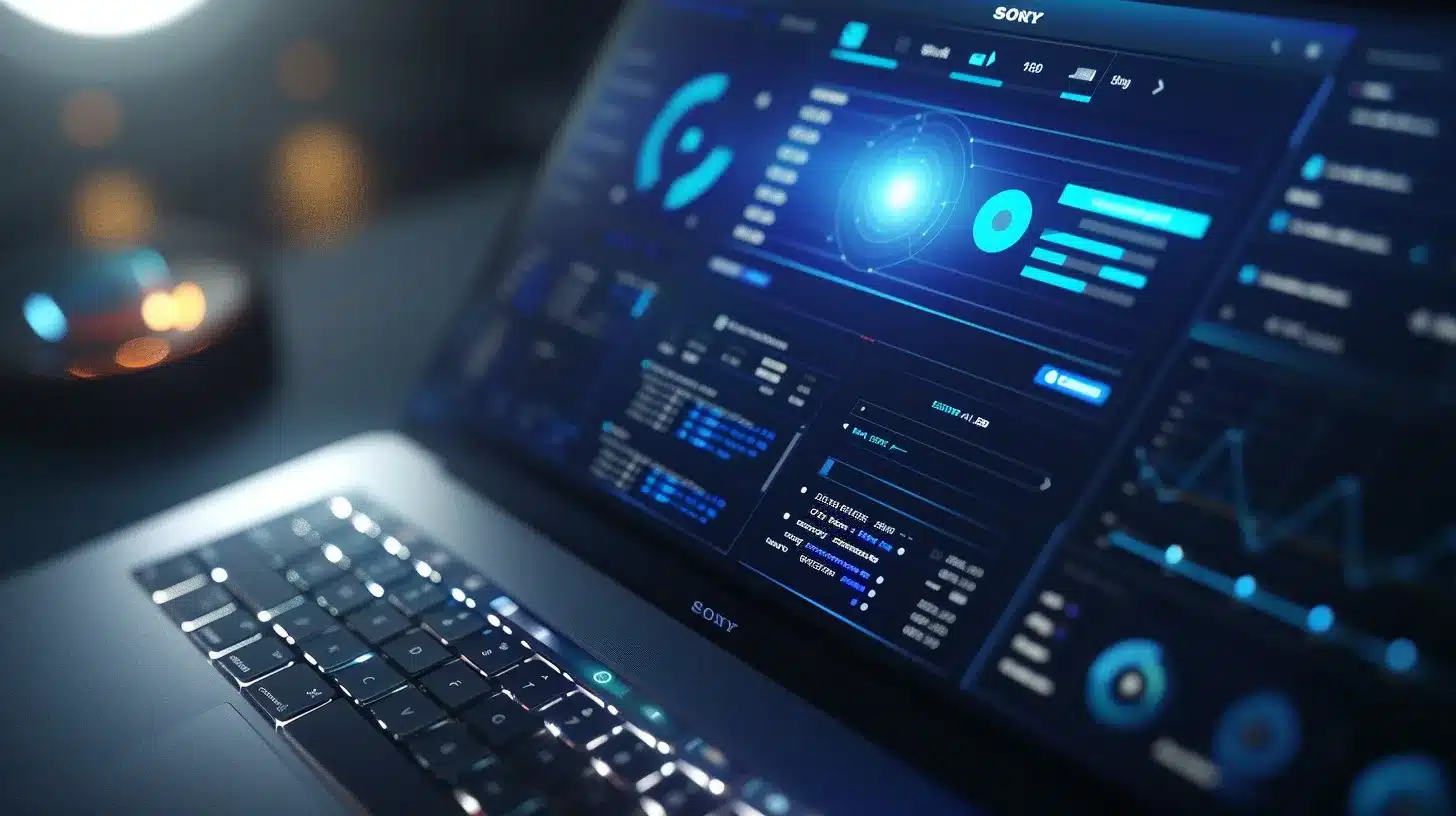 a visually striking close-up of a modern, sleek laptop screen displaying an impeccably designed wordpress dashboard, illuminated by soft, ambient lighting, symbolizing optimal website performance and security.